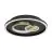 Eglo Mur et Plafonnier Tiriolo Acier Noir Dorée 14W 1800lm - 840 Blanc Froid | IP20 