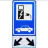 Panneau de signalisation borne de recharge – double chargeur