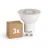 Lot 3x Sylvania RefLED ES50 Spot LED GU10 PAR16 345lm 36D - 830 Blanc Chaud | Équivalent 35W