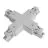 Connecteur triphasé forme X - Argent