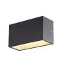 SLV Sitra M Up/Down Applique Murale Aluminium Gris 14W 1880lm - 830-840 CCT | Extérieur - IP65