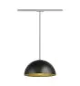 SLV Spot sur rail Suspension Luminaire Forchini M 40 Rail Monophasé Acier Gris | Convient pour 1x E27 