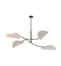 Emibig Plafonnier Lotus Acier Noir | Convient pour 4x E14 - Max 10W