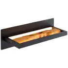 Brilliant Chaumont Applique Murale Aluminium Métal Bois Noir 8W 930lm - 830 Blanc Chaud