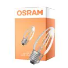 Osram Classic LED E27 Bougie Filament Claire 4.8W 470lm - 827 Blanc Très Chaud | Dimmable - Équivalent 40W
