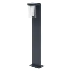 Ledvance Smart+ Wi-Fi LED Lampadaire extérieur Cascade Foncé Gris Extérieur 10W 420lm - 830 Blanc Chaud | 80cm - RGBW - Dimmable