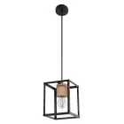 Ledvance Decor Nairobi Acier Suspension Luminaire Noir | Convient pour E27
