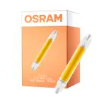 Osram LED Slim Line R7S LED R7S 118mm Claire 8W 806lm - 827 Blanc Très Chaud | Équivalent 60W