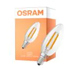 Osram Classic LED E14 Bougie Filament Claire 2.9W 470lm - 827 Blanc Très Chaud | Dimmable - Équivalent 40W