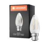 Ledvance Classic Performance LED Ampoule B22d Bougie Filament Claire 2.5W 250lm - 827 Blanc Très Chaud | Équivalent 25W