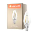 Ledvance Classic LED E14 Bougie Filament Claire 1.8W 250lm - 827 Blanc Très Chaud | Équivalent 25W