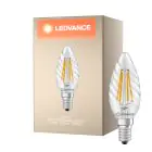 Ledvance Classic LED E14 TWisted Bougie Filament Claire 3.4W 470lm - 827 Blanc Très Chaud | Équivalent 40W