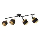 Ledvance Decor Spot Hornet Plafond Spot Noir 4x2.8W - 827 Blanc Très Chaud | Incl. 4x E14