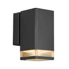 Nordlux Elm Seul Applique Murale Aluminium Noir | IP44 - Convient pour GU10