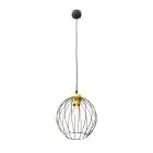 Emibig Suspension Luminaire Nando Acier Noir | Convient pour 1x E27 - Max 15W