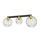 Emibig Plafonnier Nest Acier Noir | Convient pour 3x E27 - Max 15W