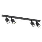 Emibig Plafonnier Flash Acier Noir | Convient pour 4x GU10 - Max 8W