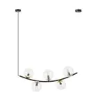 Emibig Suspension Luminaire Ritz Acier Noir | Convient pour 5x E14 - Max 10W