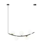 Emibig Suspension Luminaire Ritz Acier Noir | Convient pour 5x E14 - Max 10W