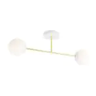 Emibig Plafonnier Magnum Acier Blanc | Convient pour 2x E14 - Max 10W