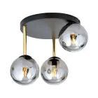 Emibig Plafonnier Dolce Acier Noir | Convient pour 3x E14 - Max 10W