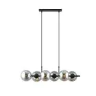 Emibig Suspension Luminaire Rory Acier Noir | Convient pour 6x E14 - Max 10W