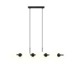 Emibig Suspension Luminaire Rory Acier Noir | Convient pour 8x E14 - Max 10W