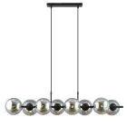 Emibig Suspension Luminaire Rory Acier Noir | Convient pour 8x E14 - Max 10W