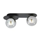 Emibig Plafonnier Plaza Acier Noir | Convient pour 2x E14 - Max 10W