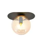 Emibig Plafonnier Plaza Acier Noir | Convient pour 1x E14 - Max 10W