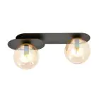 Emibig Plafonnier Plaza Acier Noir | Convient pour 2x E14 - Max 10W