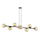 Emibig Suspension Luminaire Rossi Acier Noir | Convient pour 8x E14 - Max 10W