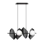 Emibig Suspension Luminaire Drifton Acier Noir | Convient pour 4x E14 - Max 10W