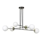 Emibig Suspension Luminaire Ognis Acier Noir | Convient pour 6x E27 - Max 10W