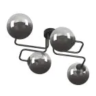 Emibig Plafonnier Brendi Acier Noir | Convient pour 4x E14 - Max 10W