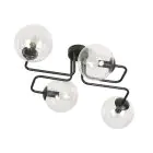 Emibig Plafonnier Brendi Acier Noir | Convient pour 4x E14 - Max 10W
