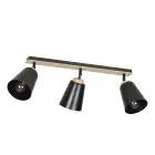 Emibig Plafonnier Atlas Acier Noir | Convient pour 3x E27 - Max 15W