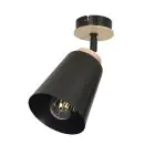 Emibig Plafonnier Atlas Acier Noir | Convient pour 1x E27 - Max 15W