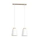 Emibig Suspension Luminaire Bolero Acier Blanc | Convient pour 2x E27 - Max 15W