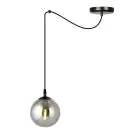 Emibig Suspension Luminaire Gigi Acier Noir | Convient pour 1x E14 - Max 10W