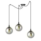 Emibig Suspension Luminaire Gigi Acier Noir | Convient pour 3x E14 - Max 10W