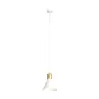 Emibig Suspension Luminaire Rosa Acier Blanc | Convient pour 1x E27 - Max 15W