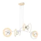 Emibig Suspension Luminaire Skiva Acier Blanc | Convient pour 4x E27 - Max 15W