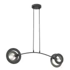 Emibig Suspension Luminaire Euforia Acier Noir | Convient pour 2x E27 - Max 15W