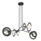 Emibig Suspension Luminaire Euforia Acier Noir | Convient pour 4x E27 - Max 15W