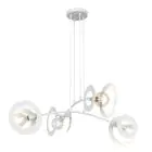 Emibig Suspension Luminaire Euforia Acier Blanc | Convient pour 4x E27 - Max 15W