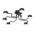 Emibig Plafonnier Kurage Acier Noir | Convient pour 6x GX53 - Max 12W
