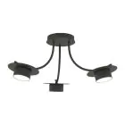 Emibig Plafonnier Enso Acier Noir | Convient pour 3x GX53 - Max 12W
