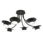 Emibig Plafonnier Enso Acier Noir | Convient pour 6x GX53 - Max 12W