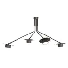 Emibig Plafonnier Mizu Acier Noir | Convient pour 4x GX53 - Max 12W